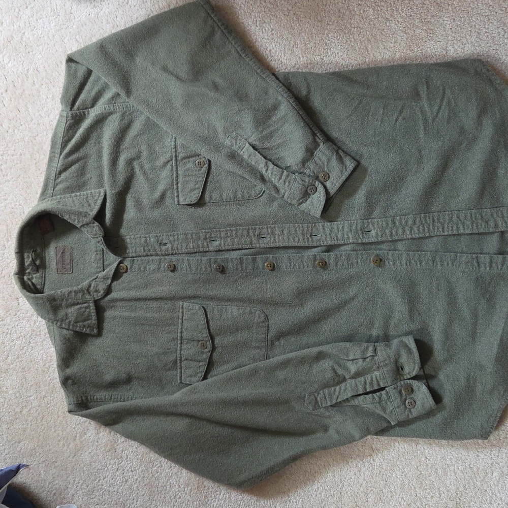 St. John's Bay Men's Forest Green Flannel